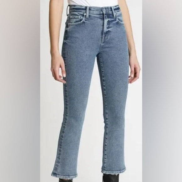 pistola Denim - Pistola Lennon high rise cropped boot in wash code Glitch - EUC